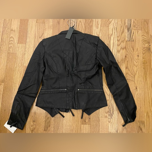 Blank NYC Faux Leather Moto Jacket Sz Small NWT - Picture 5 of 9